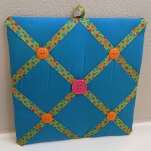 Kid's Fabric Memo & Photo Bulletin Board